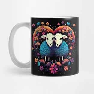 Sheep Couple Valentine Mug